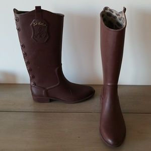 Women's 10M Sam Edelman Maroon Rain Boots